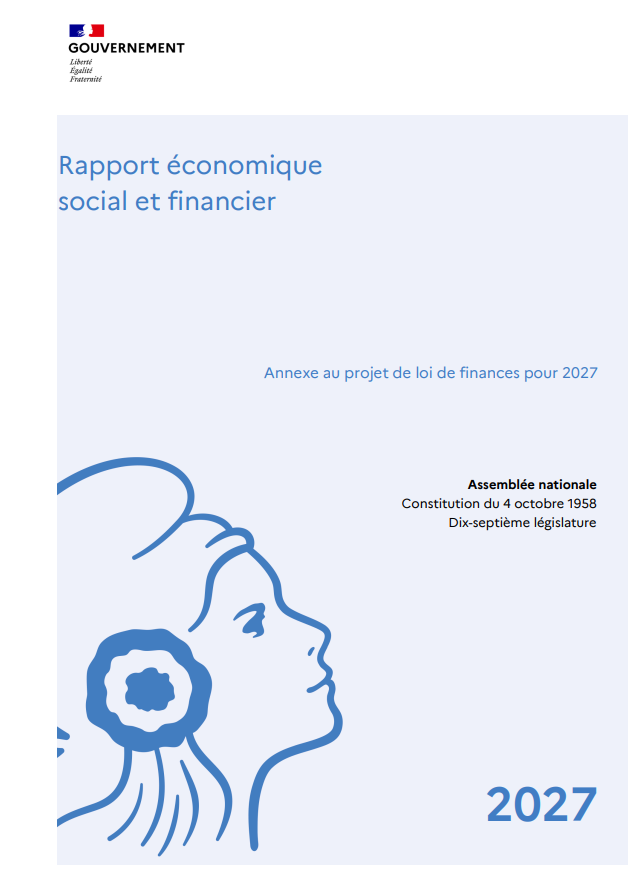 Couverture du Rapport Economique Social et Financier : titre RESF annexe au projet de loi de finances